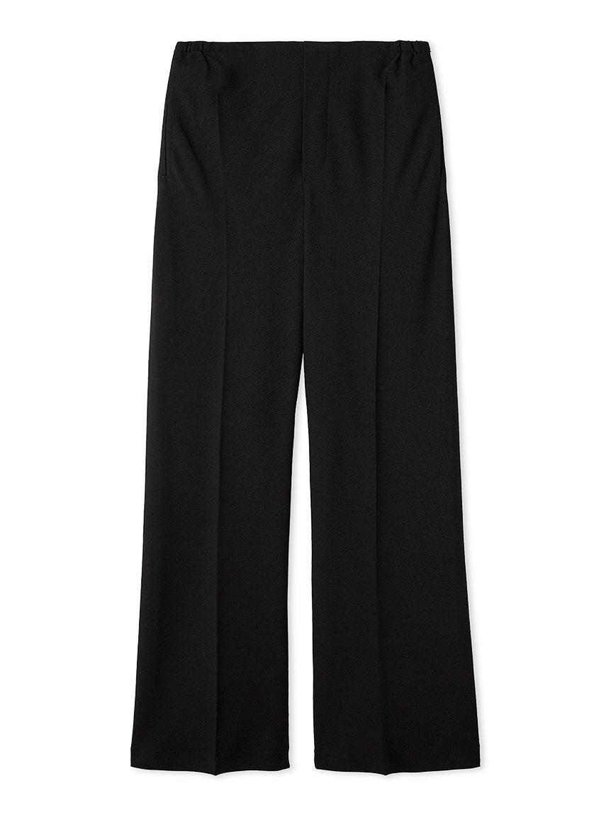 Mila Owen「リネンライクセンタープレスワイドイージーパンツ」|チノ|