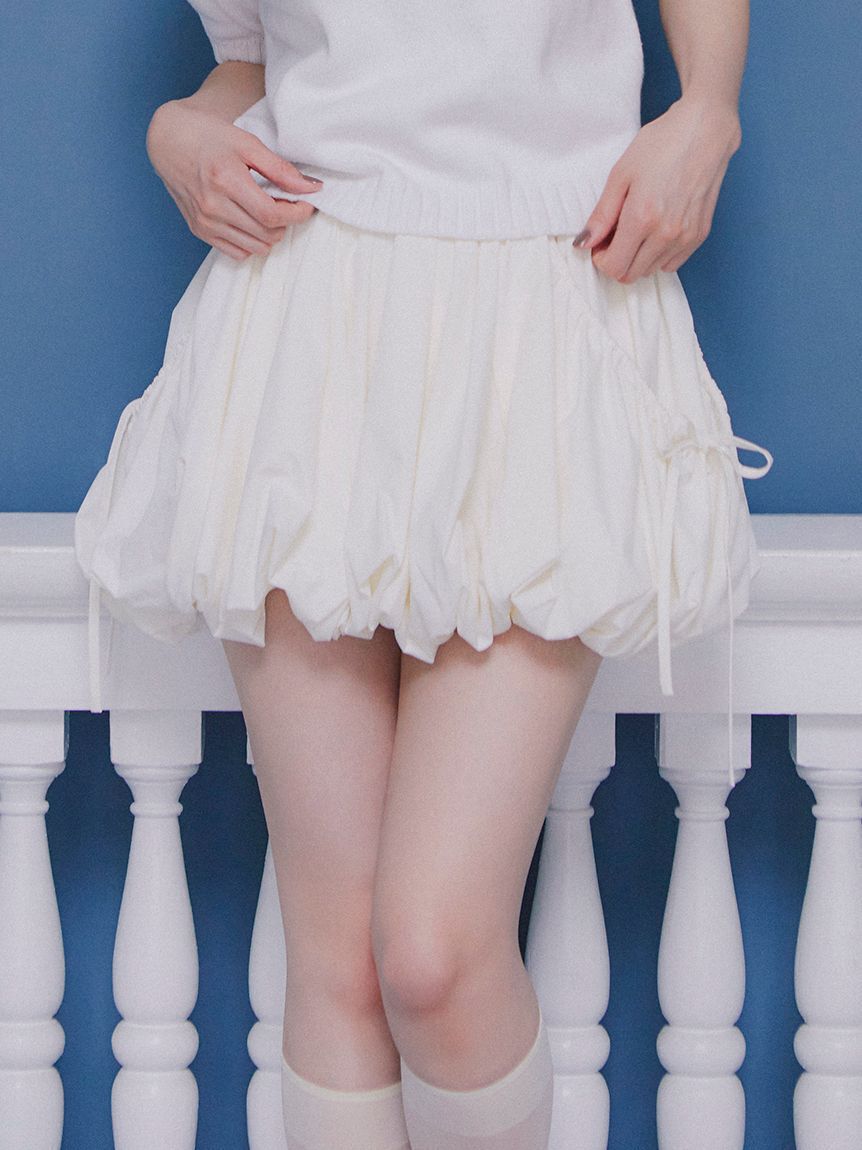 FURFUR「【FILAコラボ】バルーンスコート」|スカート|WHT