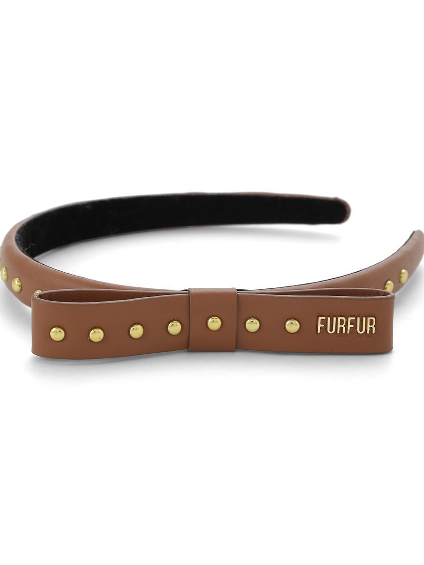 FURFUR「スタッズリボンカチューシャ」|ヘアバンド|