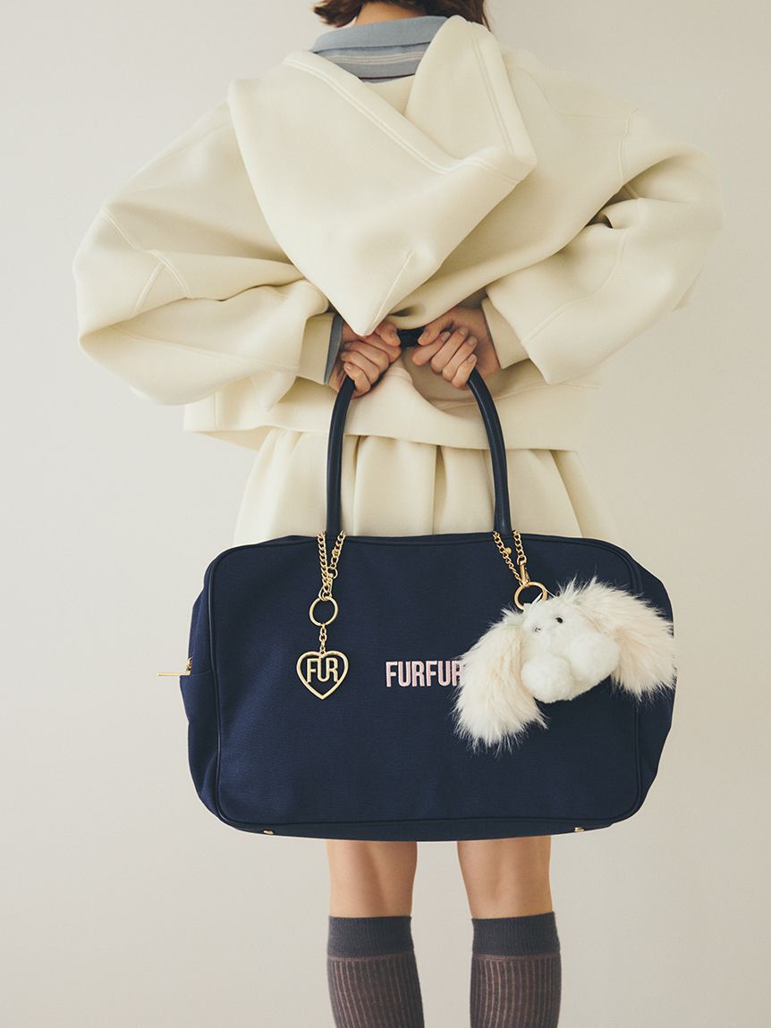 FURFUR「ハートロゴバッグチャーム」|キーケース|