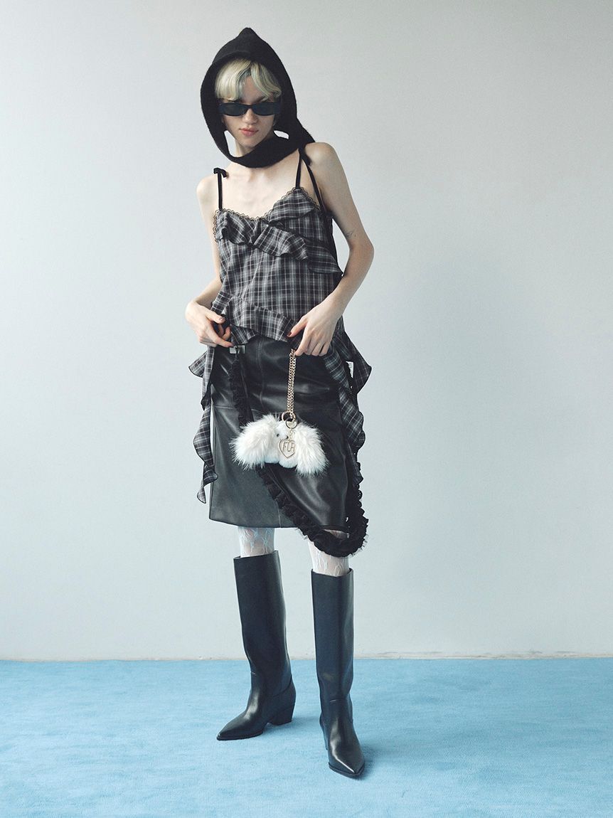 FURFUR「ハートロゴバッグチャーム」|キーケース|