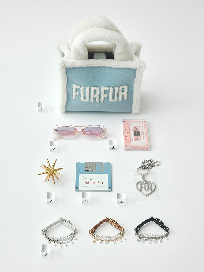 FURFUR「ハートロゴバッグチャーム」|キーケース|