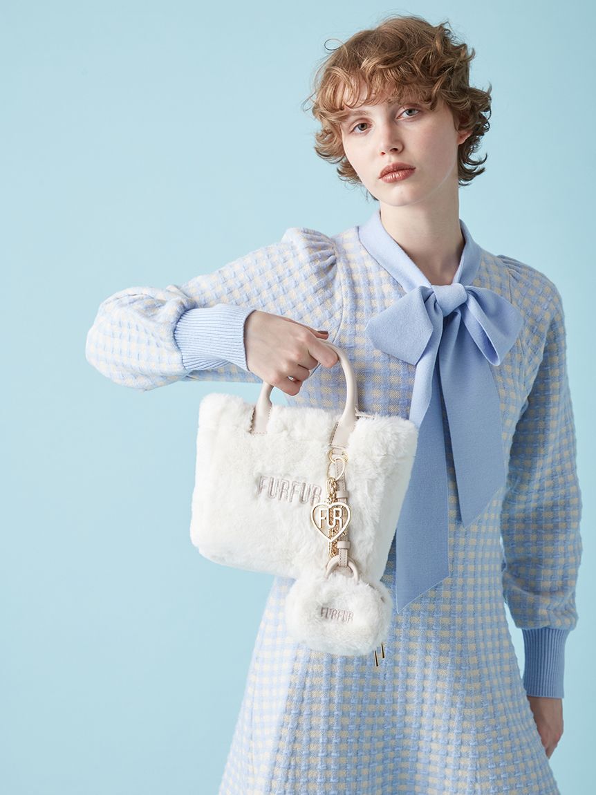 FURFUR「ハートロゴバッグチャーム」|キーケース|