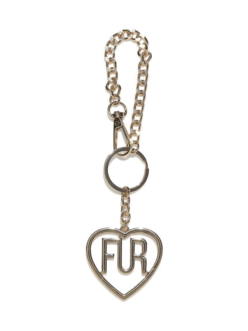 FURFUR「ハートロゴバッグチャーム」|キーケース|GLD