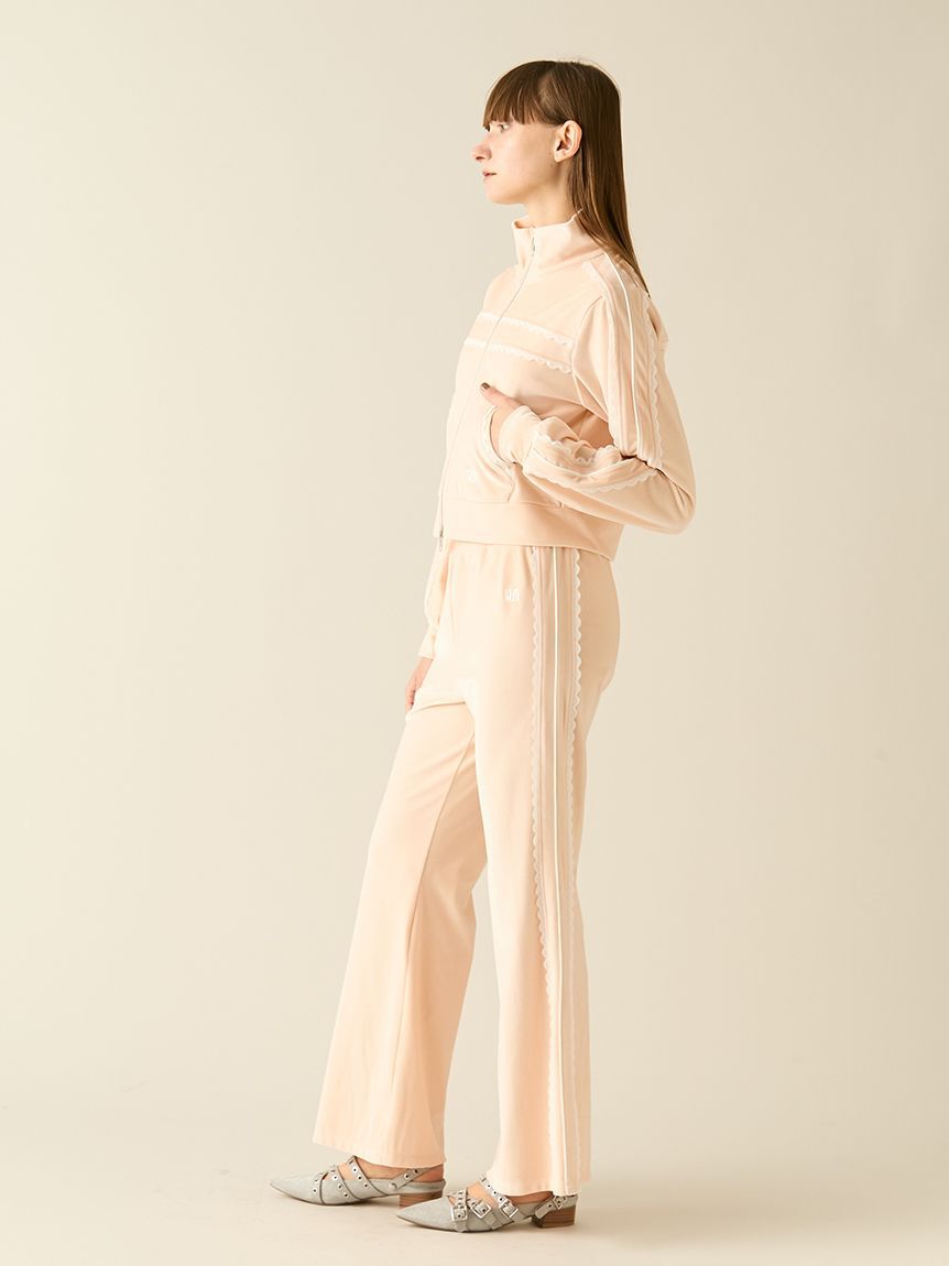 FURFUR「サイドレースベロアトラックジャケット」|ブルゾン・スタジャン|