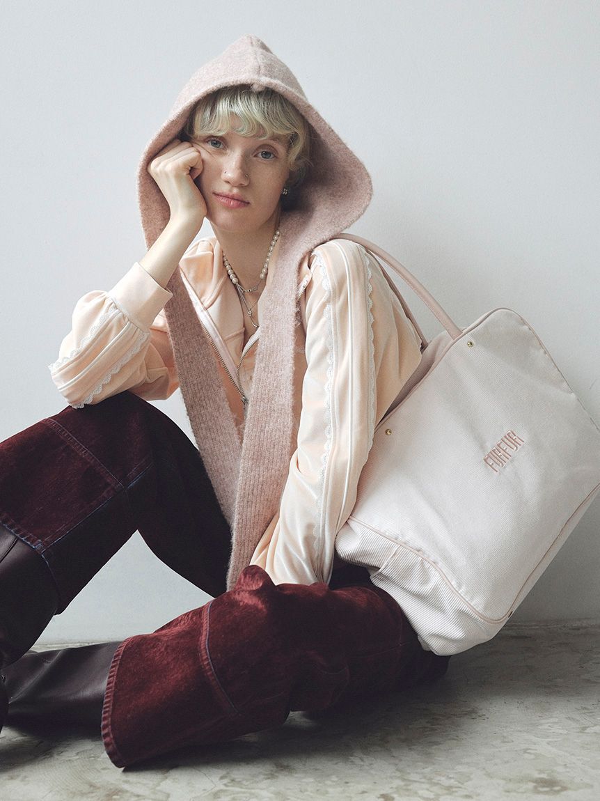 FURFUR「サイドレースベロアトラックジャケット」|ブルゾン・スタジャン|