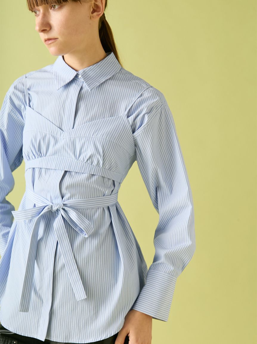 FURFUR「ビスチェセットオーバーシャツ」|シャツ・ブラウス|