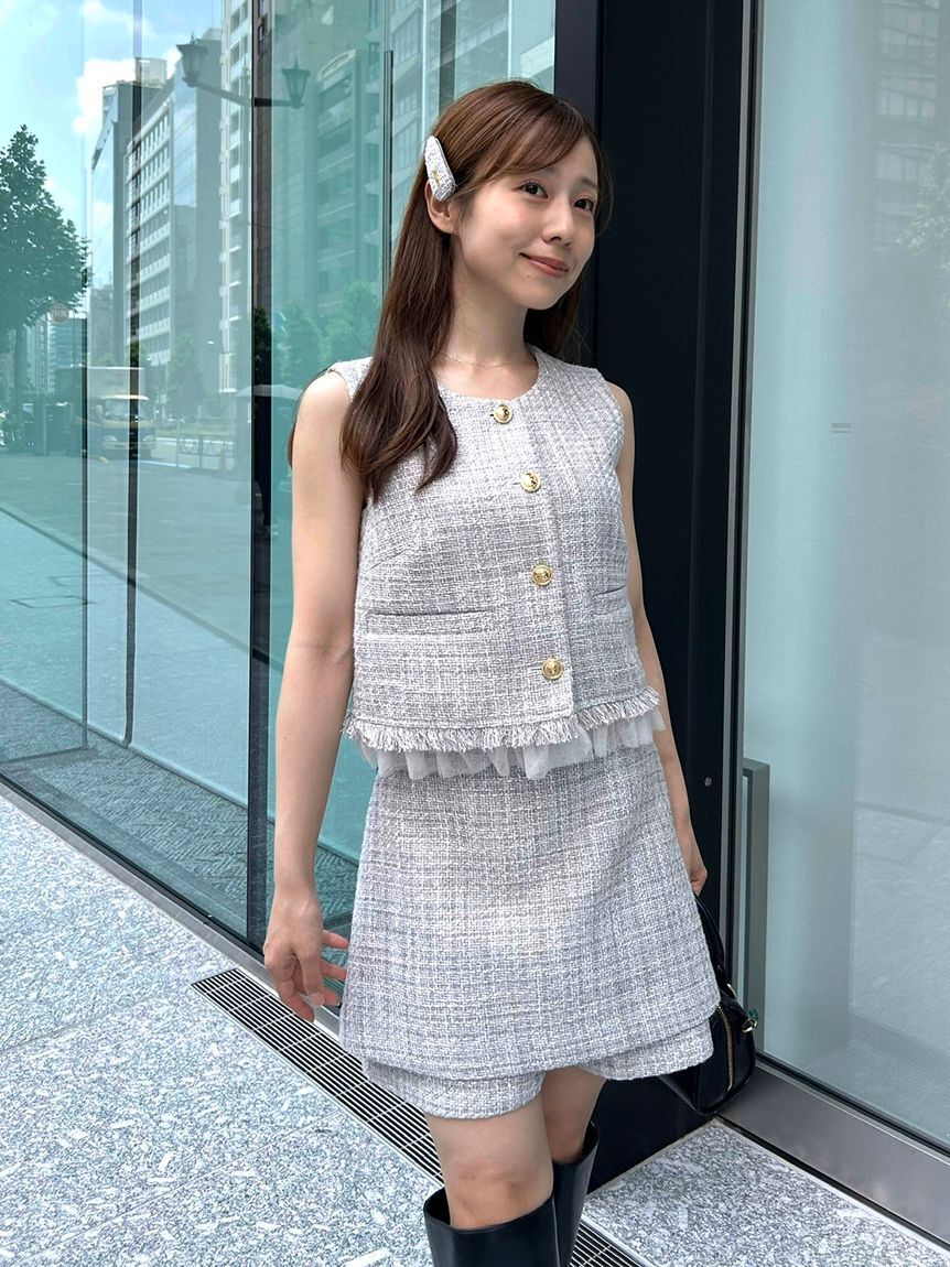 FURFUR「【限定カラー】ツイードベスト」|ダウンベスト・ベスト|