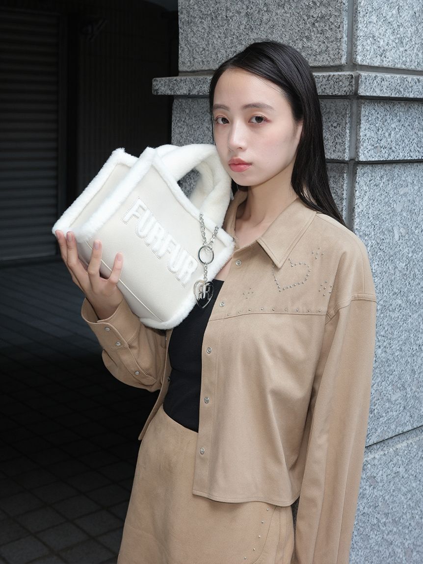 FURFUR「【WEB・一部店舗限定カラー】ムートンロゴトートバッグ」|トートバッグ|