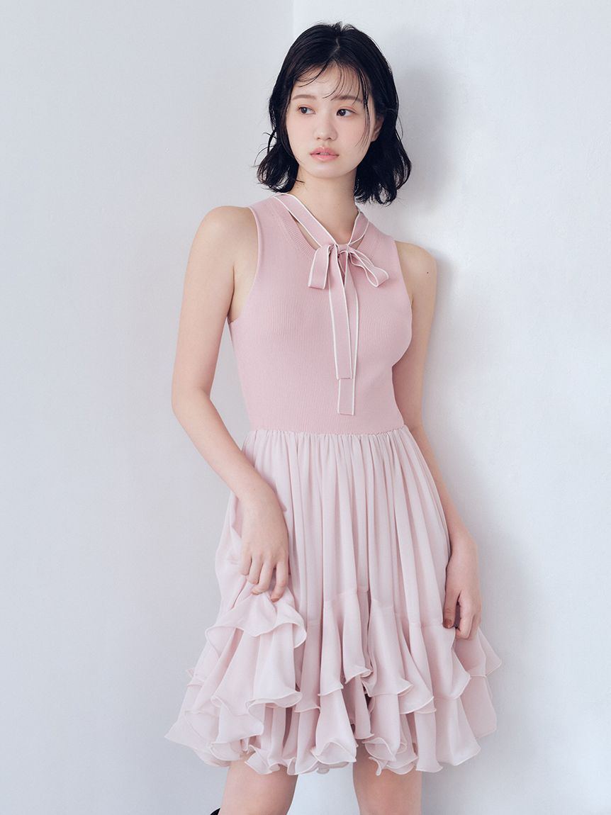 FURFUR「【限定カラー】スカートドッキングワンピース」|ワンピース|PNK