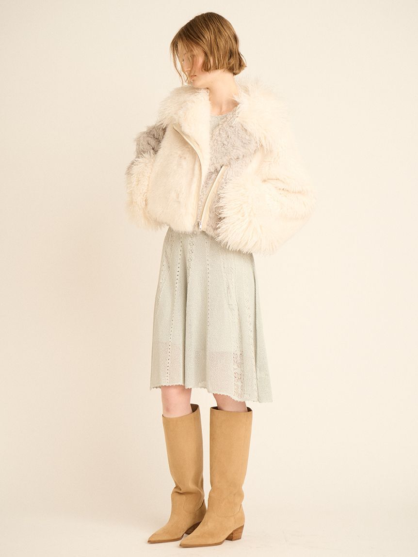 FURFUR「エコファーライダースジャケット」|ライダースジャケット|