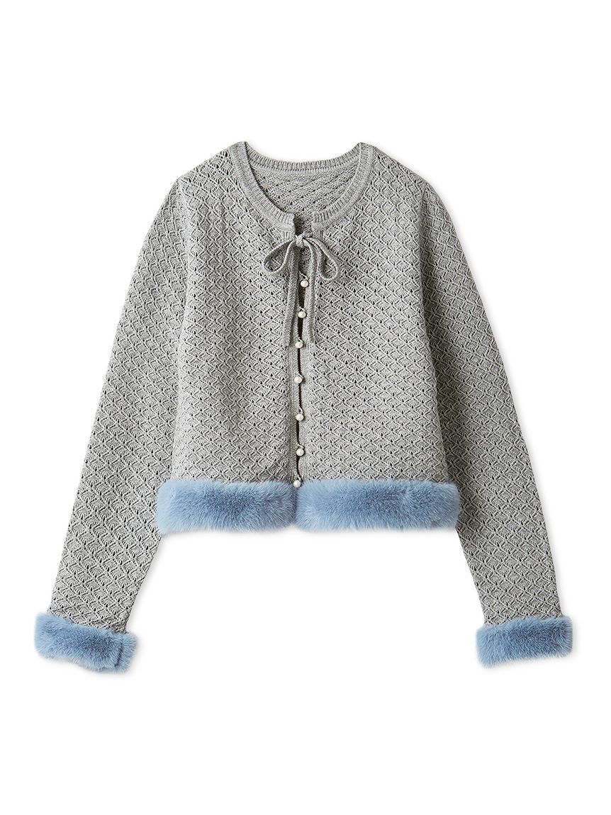 FURFUR「エコファートリムカーディガン」|カーディガン|