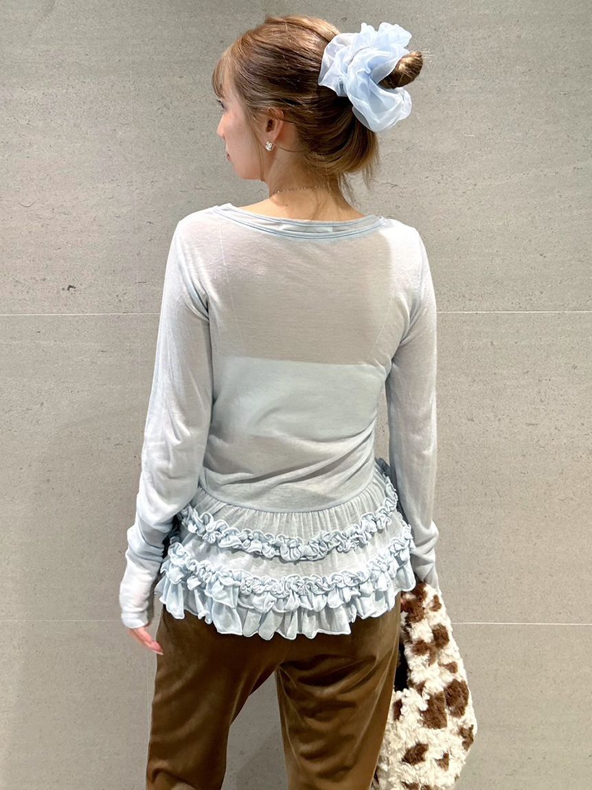 FURFUR「ボリュームオーガンジーシュシュセット」|ヘアバンド|