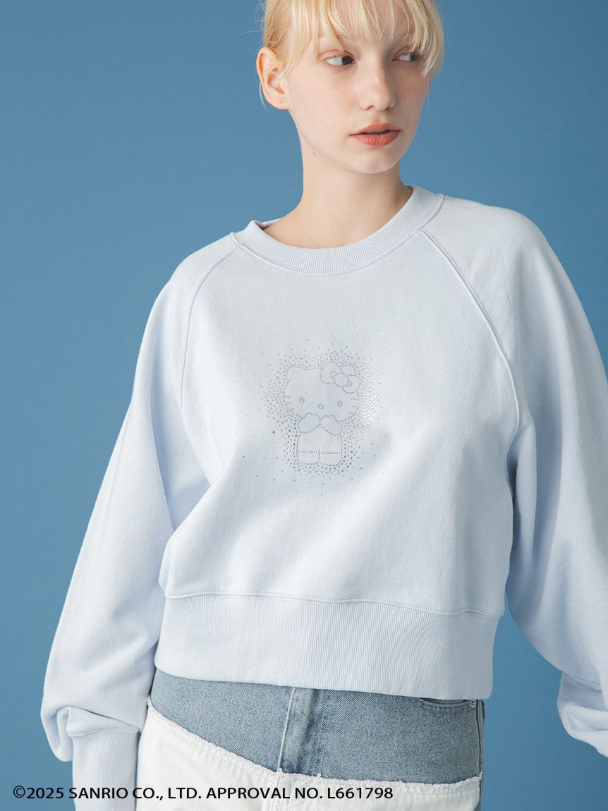 FURFUR「【WEB・一部店舗限定カラー】HELLO KITTYクリスタルスウェット」|スウェット・ジャージ|