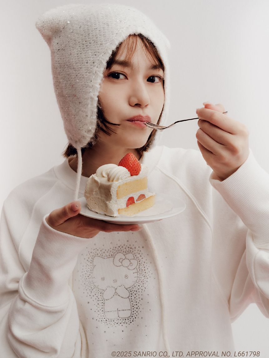 FURFUR「【WEB・一部店舗限定カラー】HELLO KITTYクリスタルスウェット」|スウェット・ジャージ|