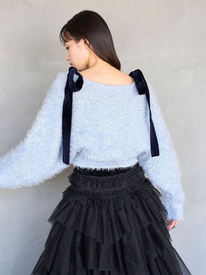 SNIDEL「ラメニットアンサンブルプルオーバー【カンヘウォン着用】」|ニット・セーター|