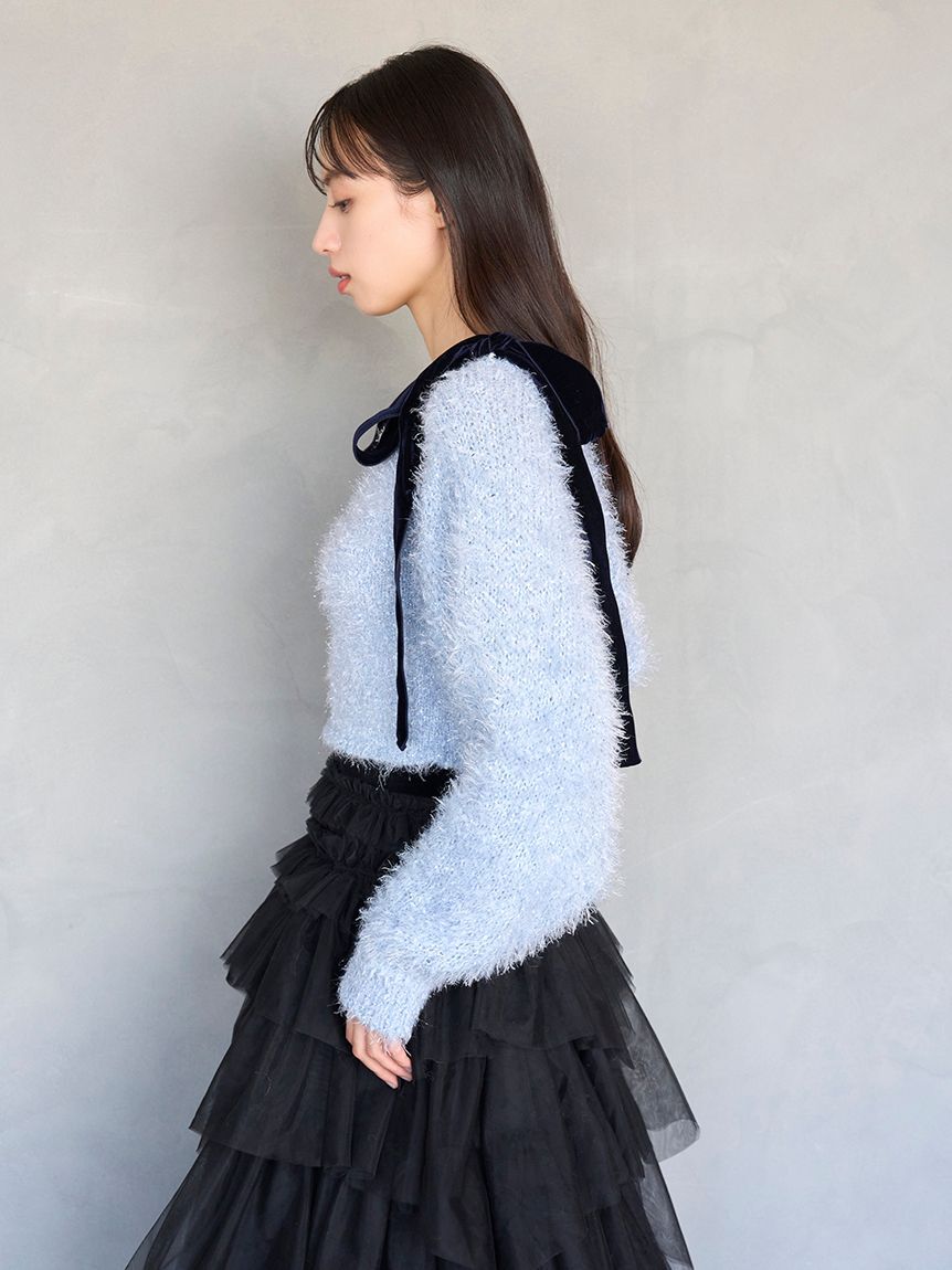 SNIDEL「ラメニットアンサンブルプルオーバー【カンヘウォン着用】」|ニット・セーター|