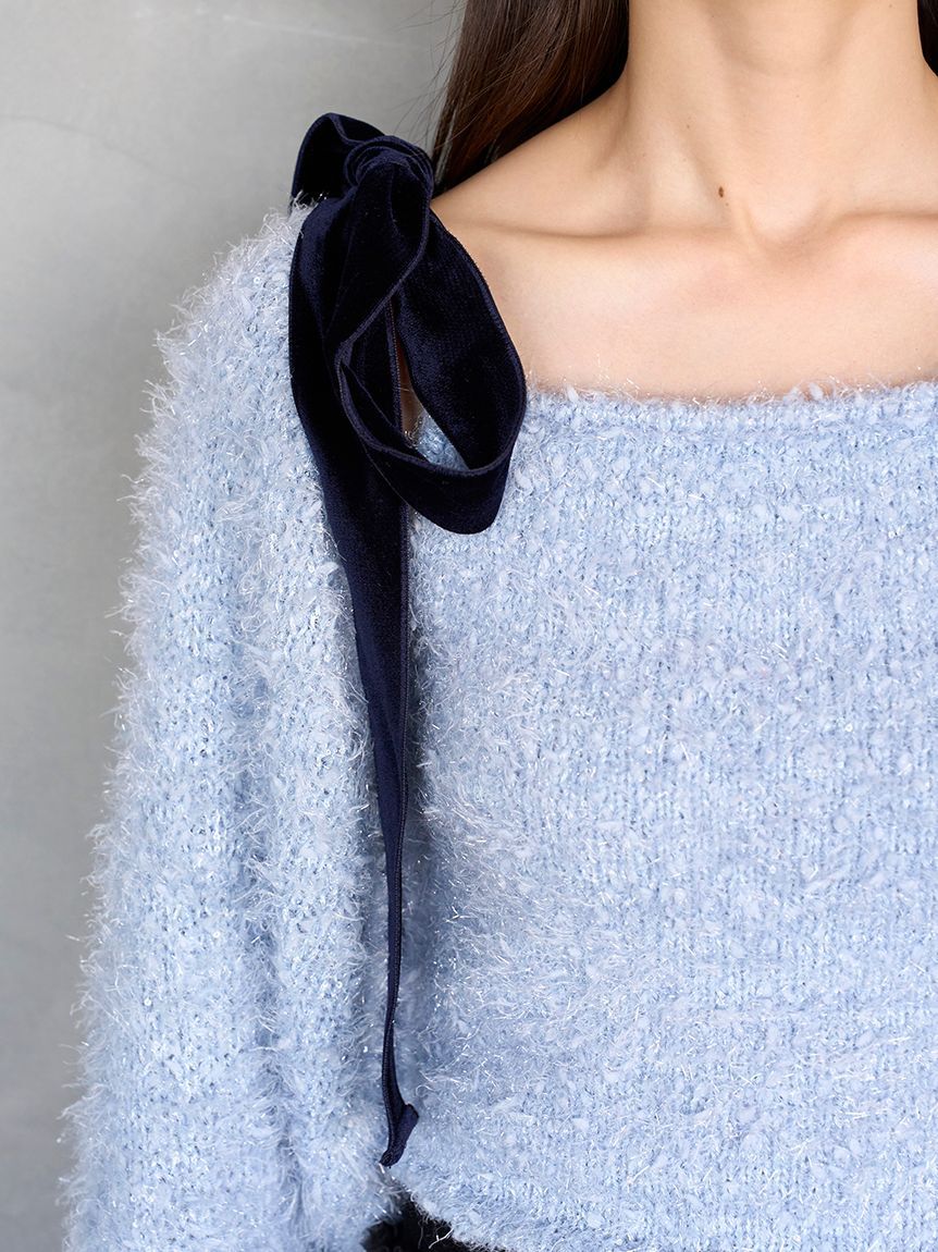 SNIDEL「ラメニットアンサンブルプルオーバー【カンヘウォン着用】」|ニット・セーター|