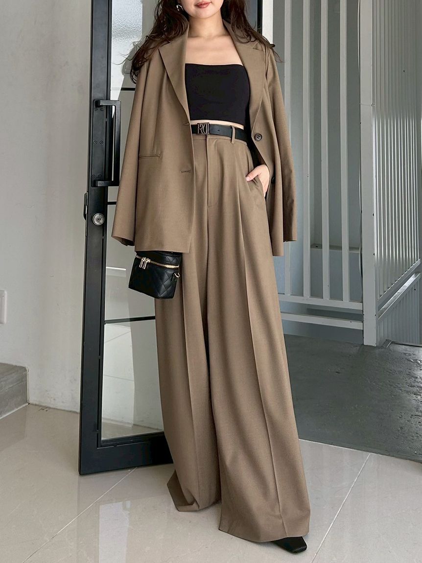 FRAY I.D「ワイドストレートパンツ」|チノ|