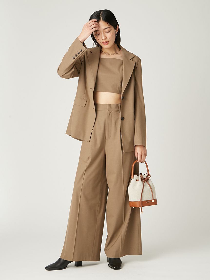 FRAY I.D「ワイドストレートパンツ」|チノ|