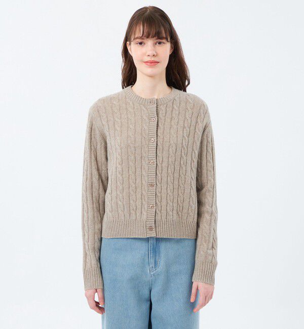 MACKINTOSH PHILOSOPHY「ウールカシミヤケーブルカーディガン」|ニット・セーター|