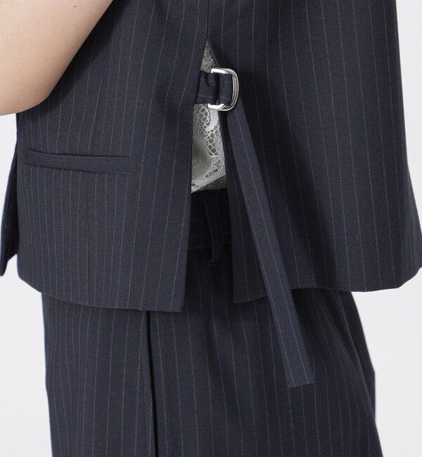  「ポプリンショートジレ」|ブルゾン・スタジャン|