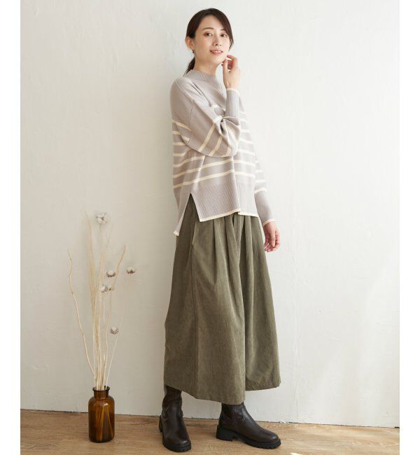 ikka「【雑誌InRed12月号掲載】【親子おそろい】クリーミーサイドスリットプルオーバー」|プルオーバー|