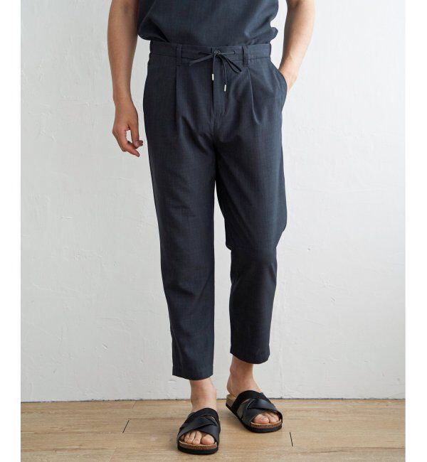 ikka「【セットアップ対応】イージーケアリネンライクアンクルパンツ」|その他|