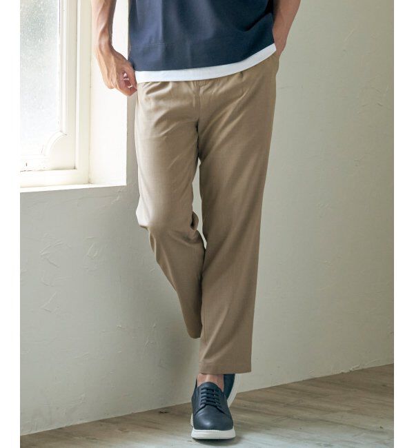 ikka「【セットアップ対応】イージーケアリネンライクアンクルパンツ」|その他|
