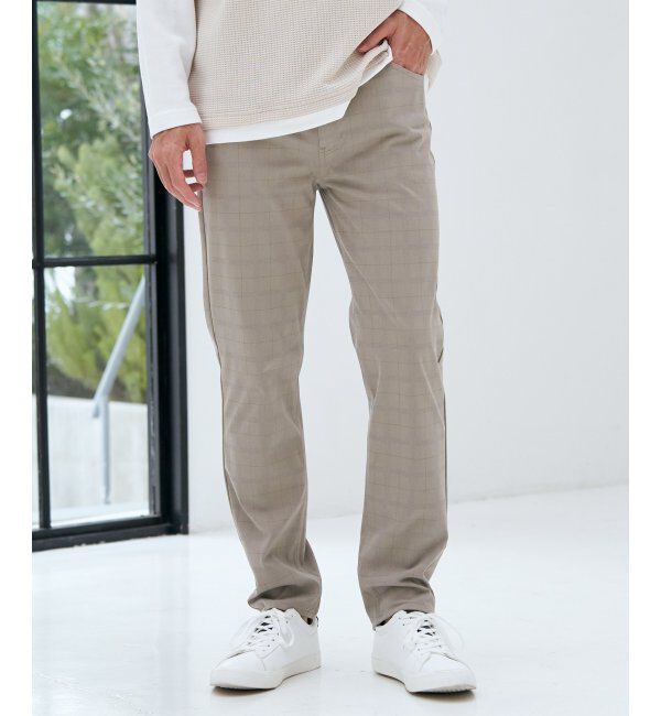 ikka「GOKU楽パンツ EASY STRETCH チェック5ポケット」|その他|