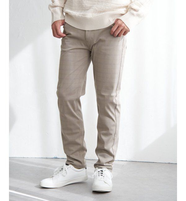 ikka「GOKU楽パンツ EASY STRETCH チェック5ポケット」|その他|