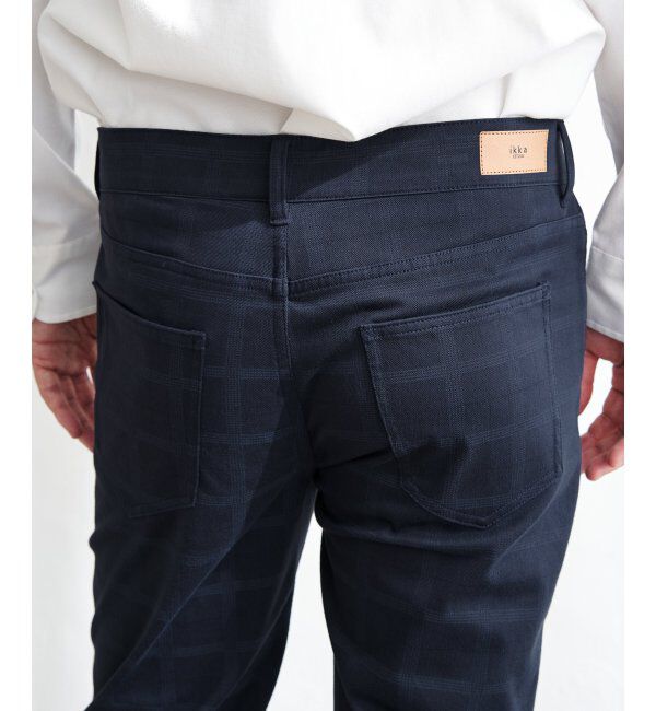 ikka「GOKU楽パンツ EASY STRETCH チェック5ポケット」|その他|