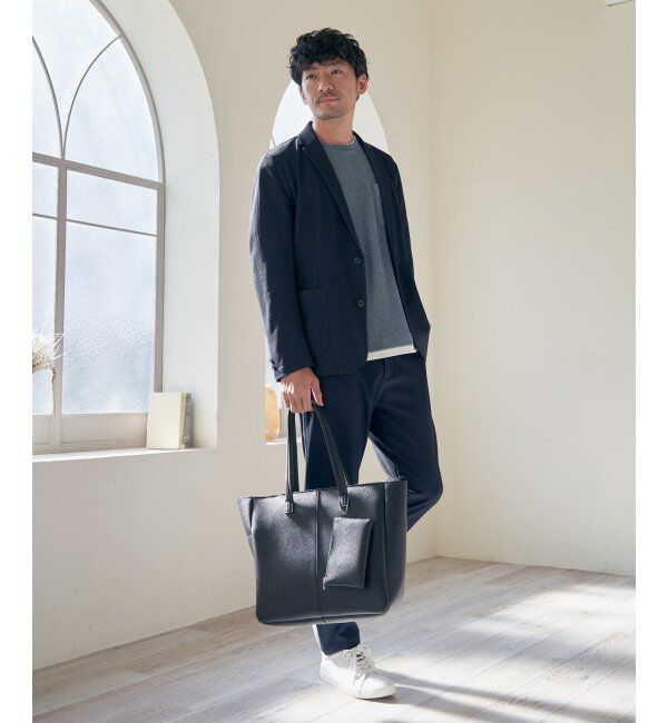 IKKA LOUNGE「【雑誌MonoMax5月号掲載】【セットアップ対応】GOKU楽ワークサッカージャケット」|テーラードジャケット|