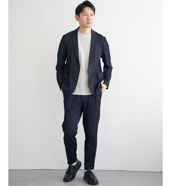 IKKA LOUNGE「【雑誌MonoMax5月号掲載】【セットアップ対応】GOKU楽ワークサッカージャケット」|テーラードジャケット|