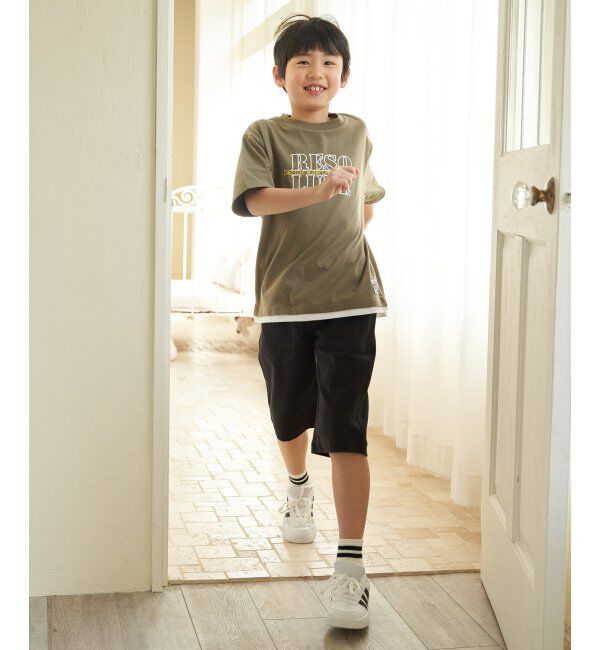 ikka kids「裾レイヤープリントアソートTシャツ（120~160cm）」|Tシャツ・カットソー|