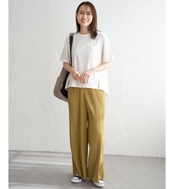 ikka「【雑誌InRed5月号掲載】さらっとプリーツワイドパンツ」|その他|
