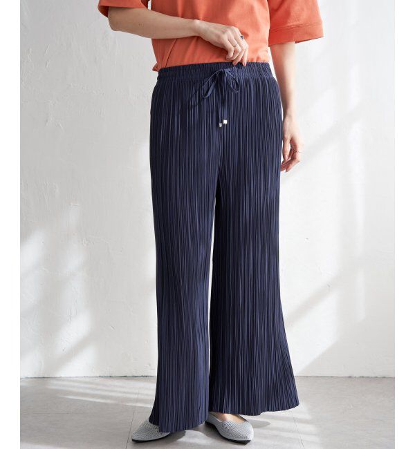 ikka「【雑誌InRed5月号掲載】さらっとプリーツワイドパンツ」|その他|