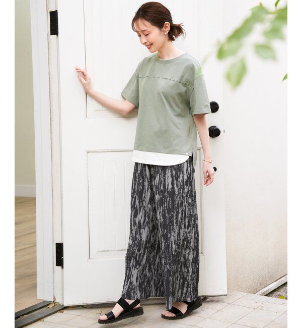 ikka「【雑誌InRed5月号掲載】さらっとプリーツワイドパンツ」|その他|