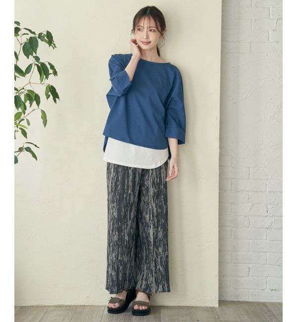 ikka「【雑誌InRed5月号掲載】さらっとプリーツワイドパンツ」|その他|