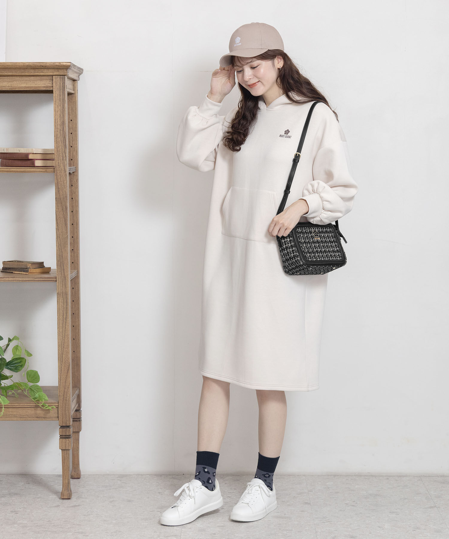 MARY QUANT「パディングフレームツイード ショルダー」|ショルダー・メッセンジャー|