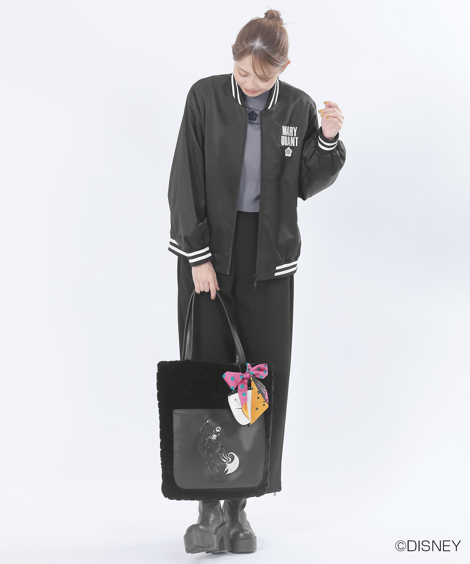 MARY QUANT「サリーワンピースデザイン リボンスカーフ」|バンダナ・スカーフ|