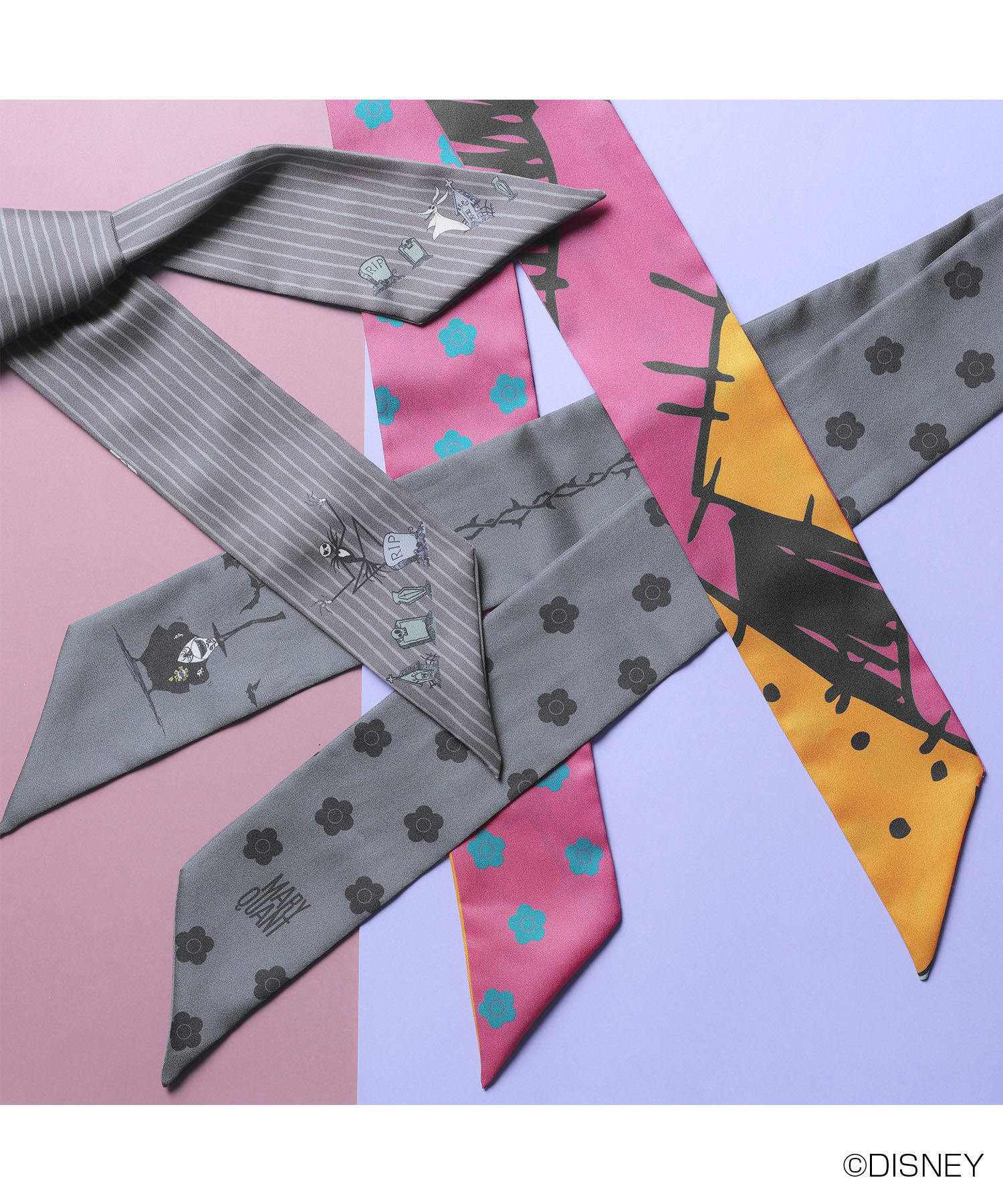 MARY QUANT「サリーワンピースデザイン リボンスカーフ」|バンダナ・スカーフ|