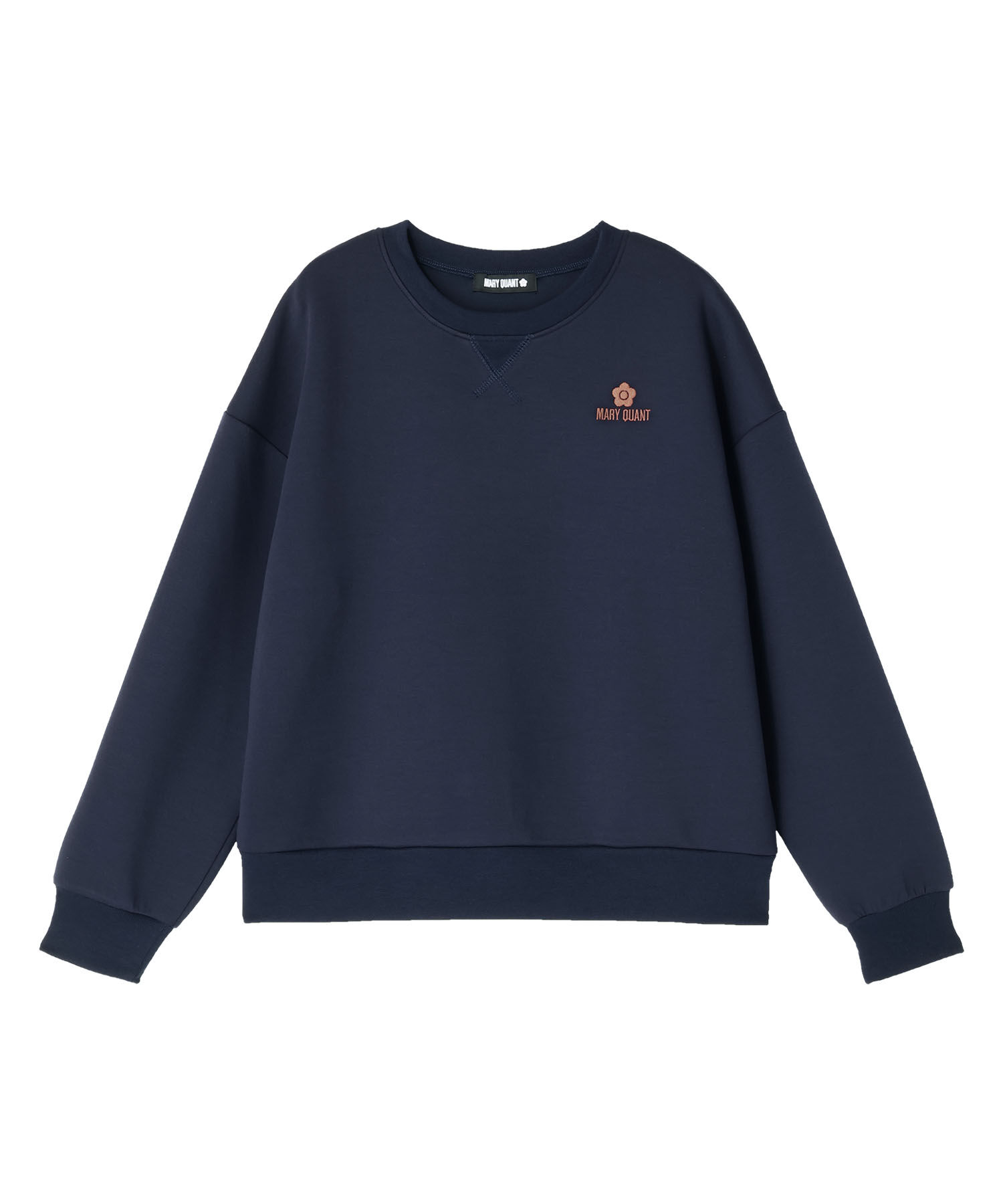 MARY QUANT「ロゴボンディング プルオーバー」|スウェット・ジャージ|ネイビー