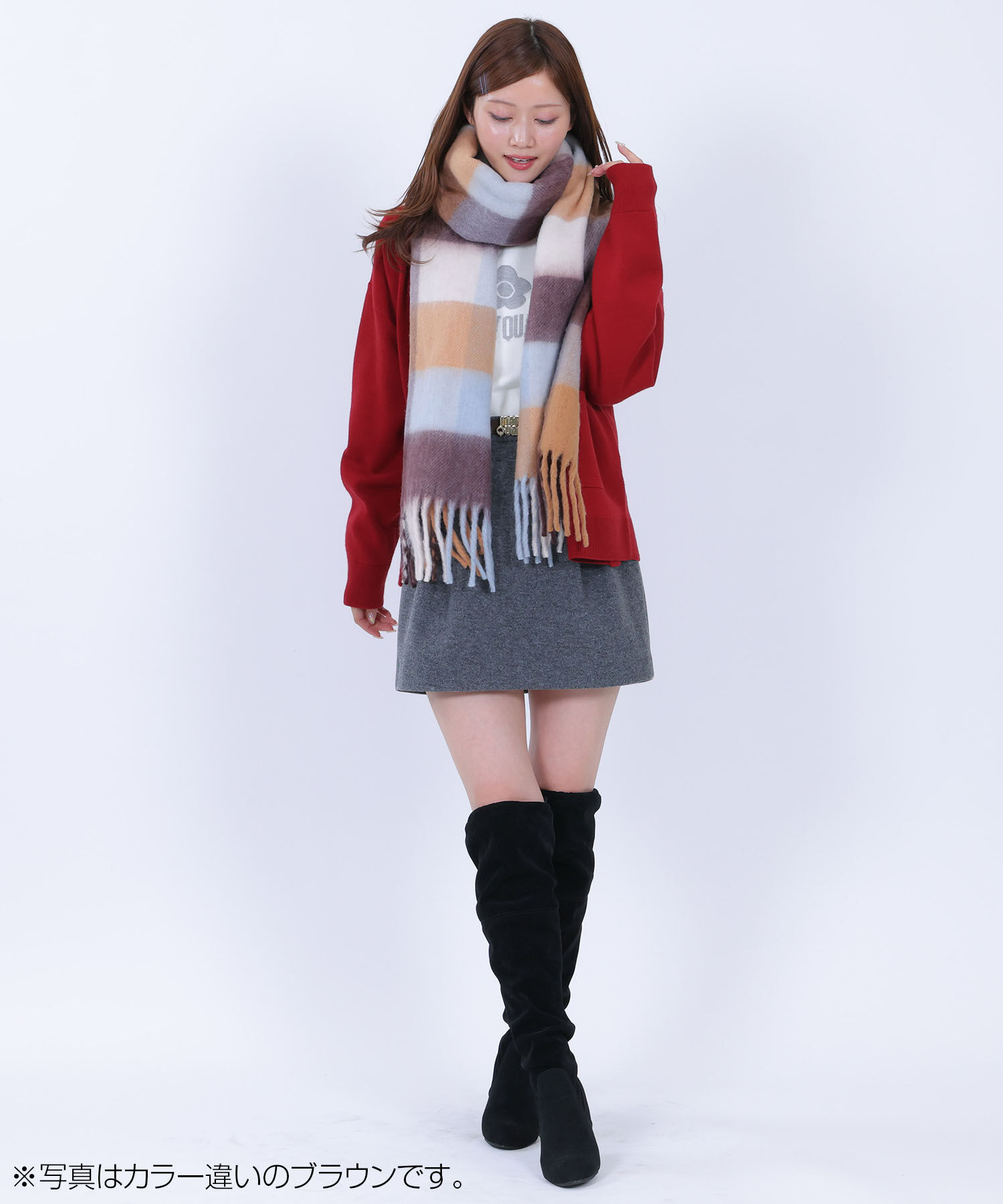 MARY QUANT「ソフトブークレー ストール」|ストール|