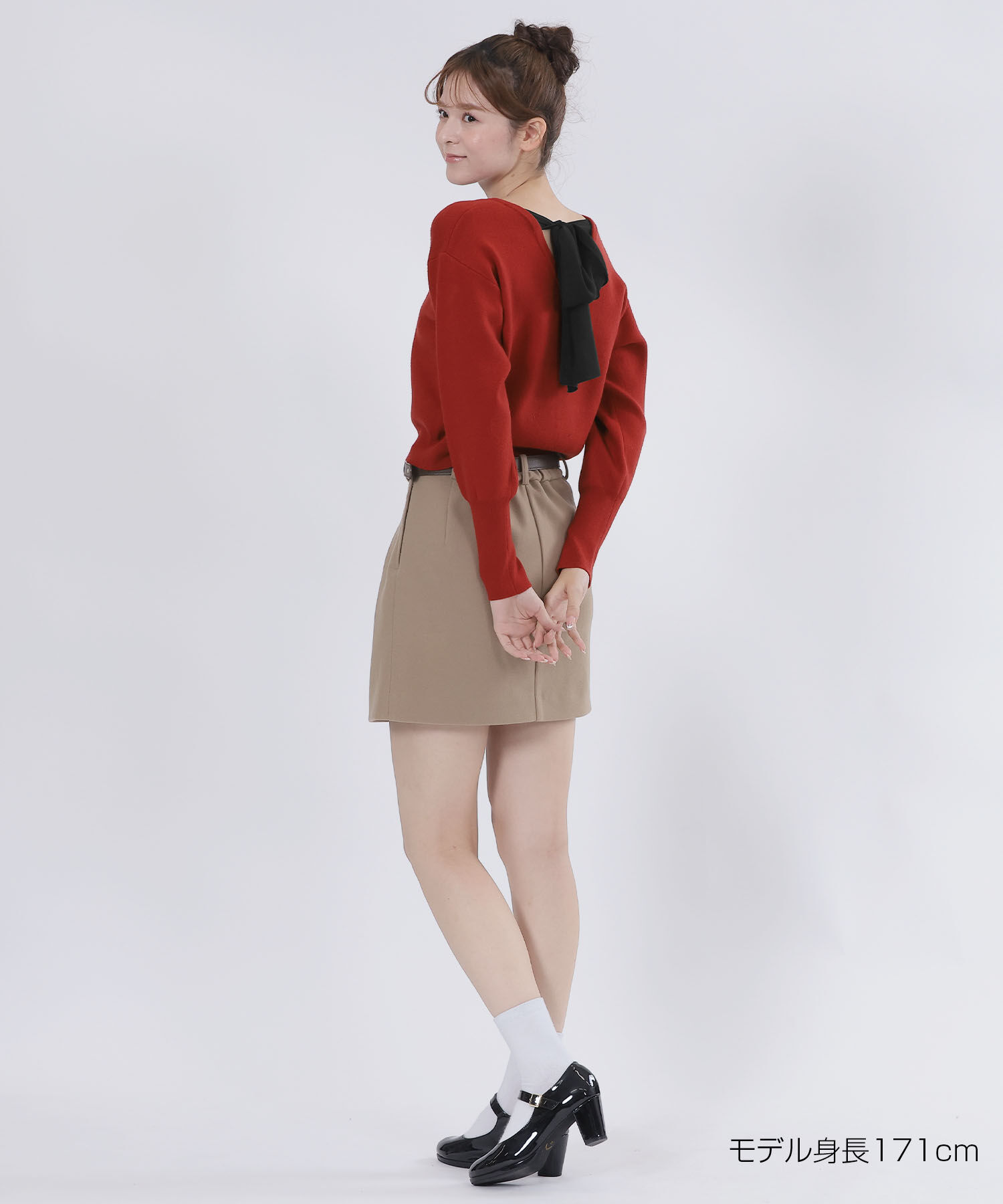 MARY QUANT「バックリボンニット プルオーバー」|シャツ・ブラウス|