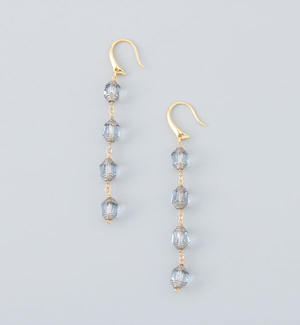  「releve 4粒チェコ ピアス」|ピアス|BLU
