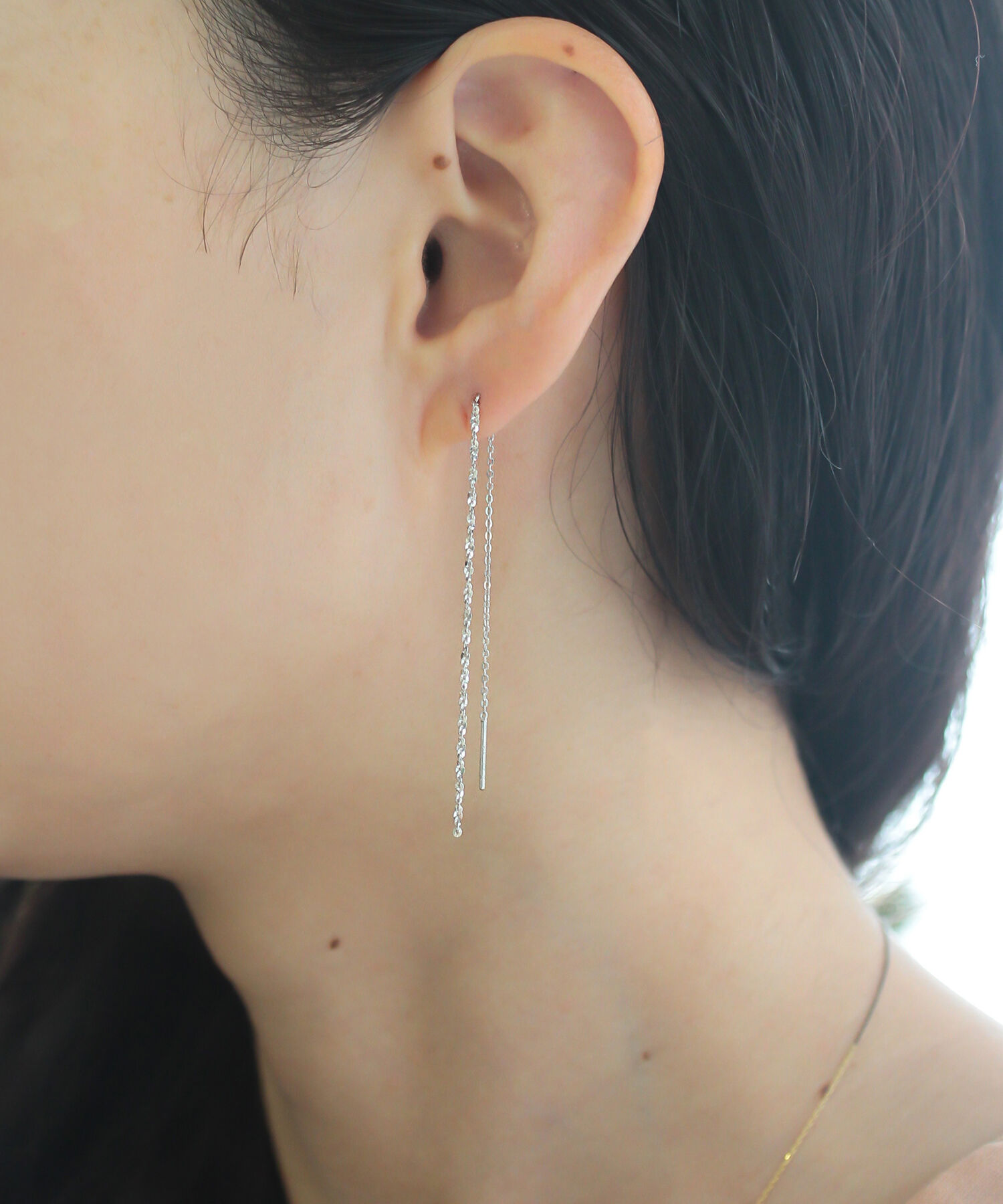  「silver925 キラチェーン アメリカンピアス (ニッケルフリー)」|ピアス|