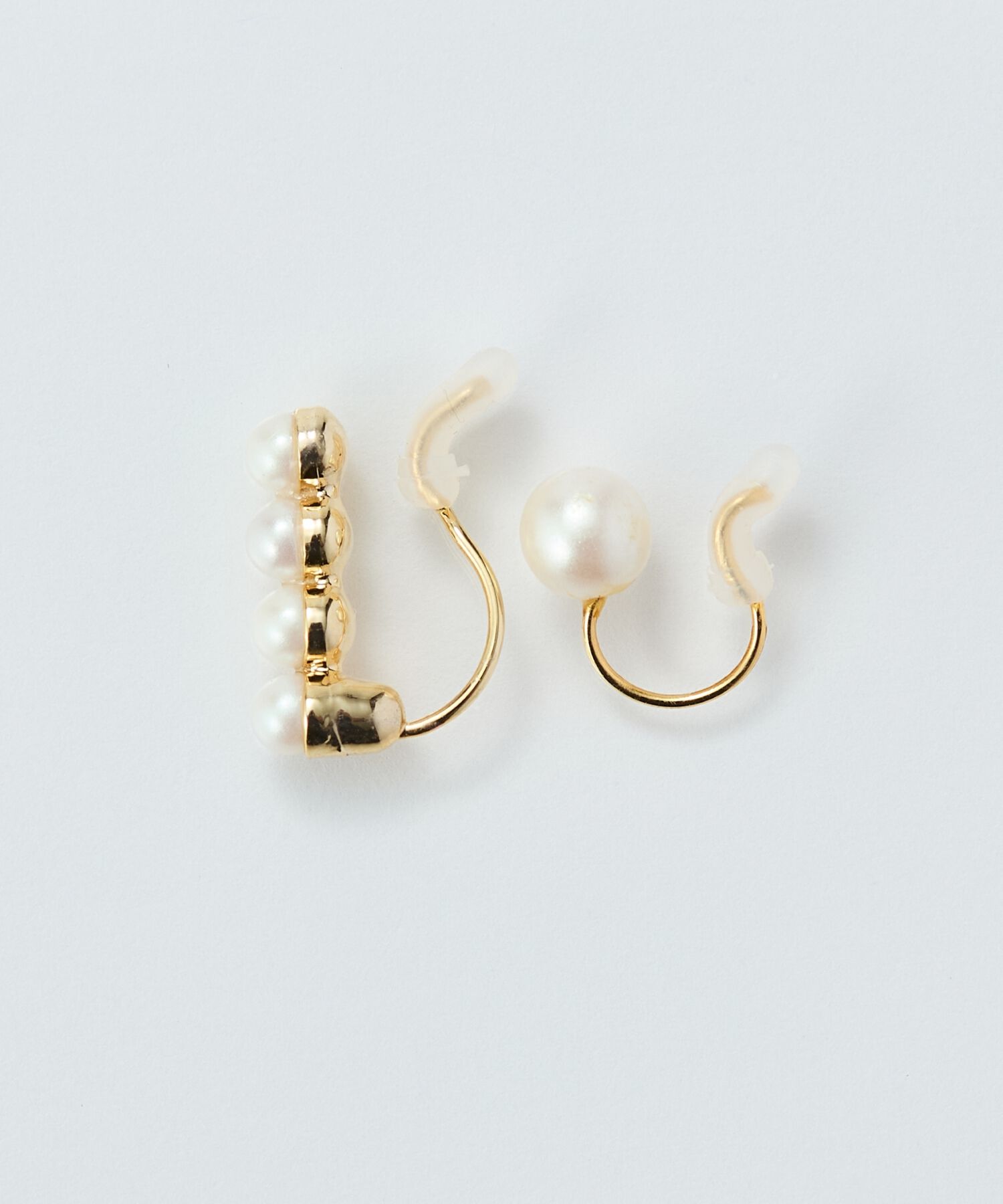 Phoebe「【金属アレルギー対応】2setラインパールイヤーカフ　ゴールド/ニッケルフリー」|イヤリング|