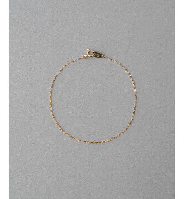 ete「[レイヤード] K10YG スクリューチェーン ブレスレット」|ブレスレット・バングル|イエローゴールド