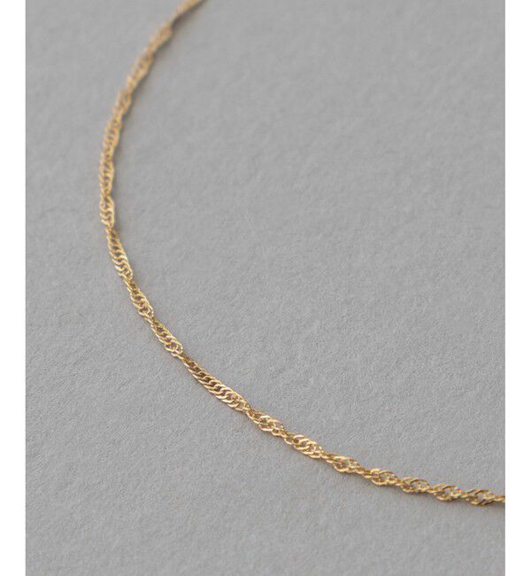 ete「[レイヤード] K10YG スクリューチェーン ブレスレット」|ブレスレット・バングル|